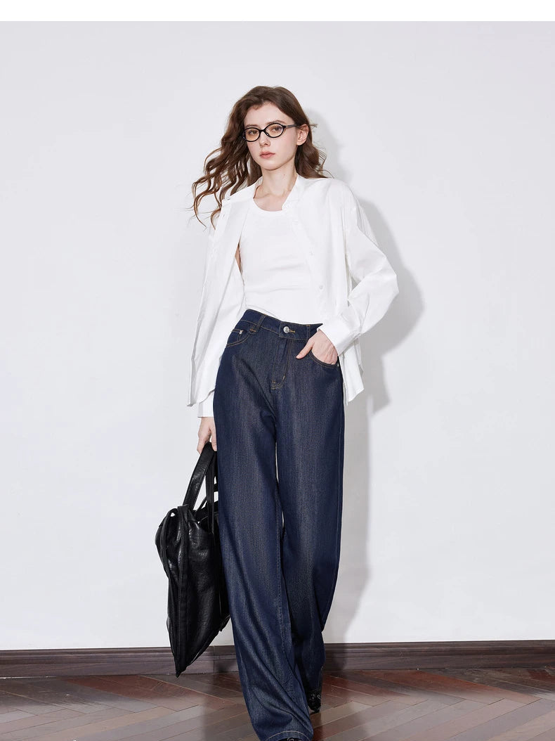 Women's Blouse Stand Collar Single Breasted Button  Shirt