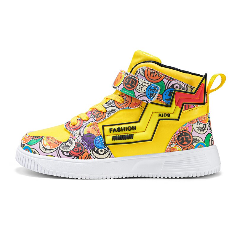 Children's Mirror PU Sneakers