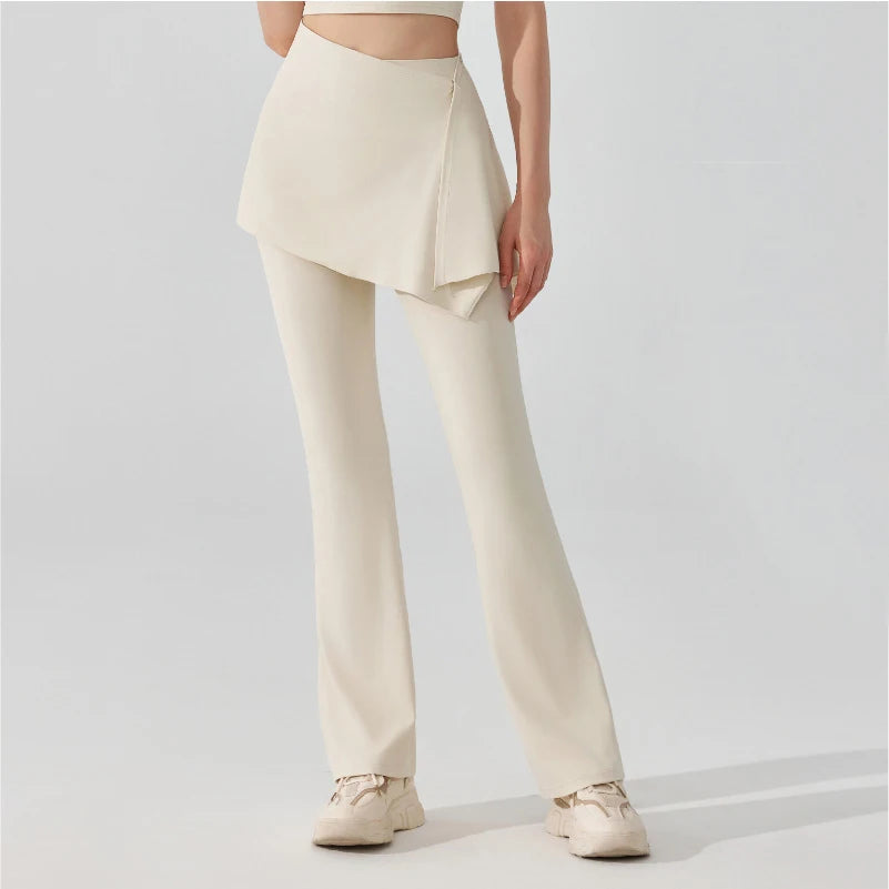 Women's High Waist Yoga Pants Soft Gym Flared Trousers Super Stretch Workout Pants Sportswear