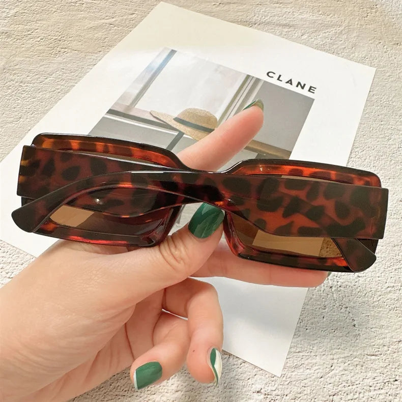 Women's Sunglasses Retro Square Eyewear Anti UV Sunshade Sunglasses UV400