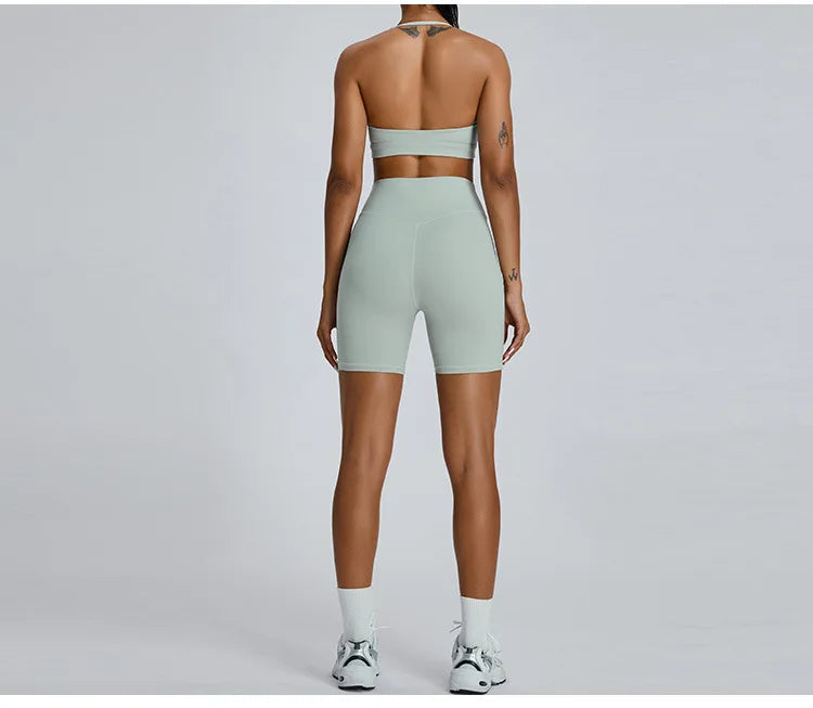 Women's Seamless Buttock Lift Sports Shorts  Running Scrunch Workout Yoga High Waist Gym Shorts