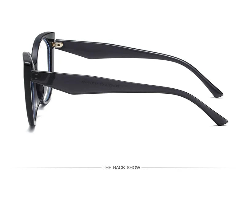 Cat Eye Blue Light Blocking Glasses - Large Frame Fashion Eyewear for Women & Men