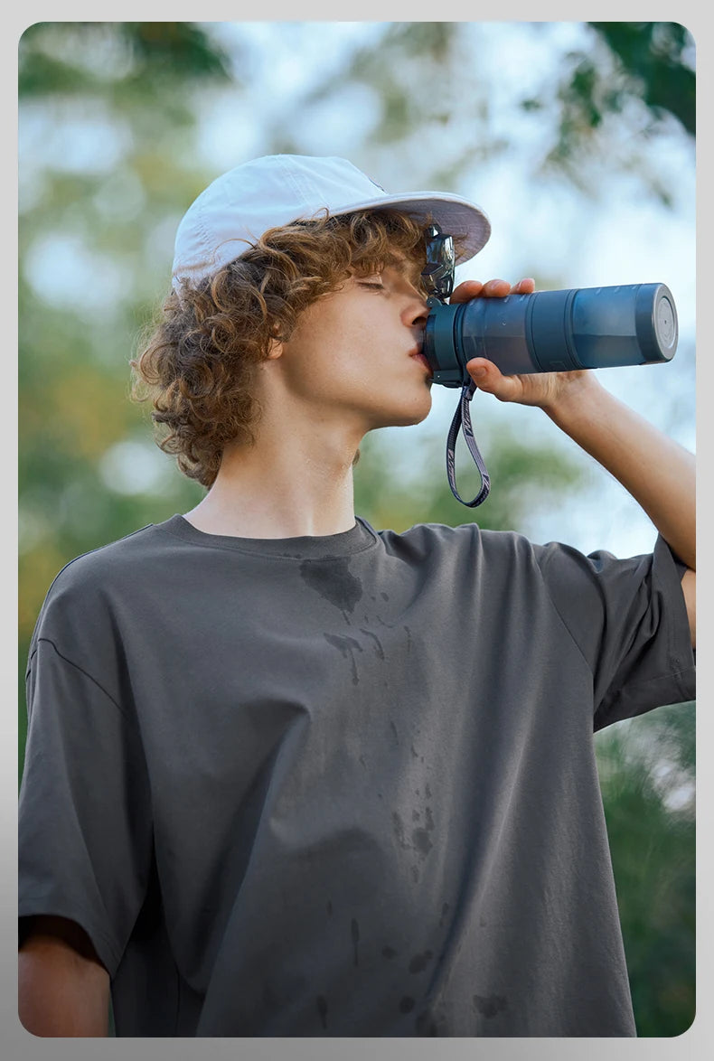 Men's Unique Fabric Mint Anti-microbial Sweat UPF50+ Quick Drying Cotton T-shirt