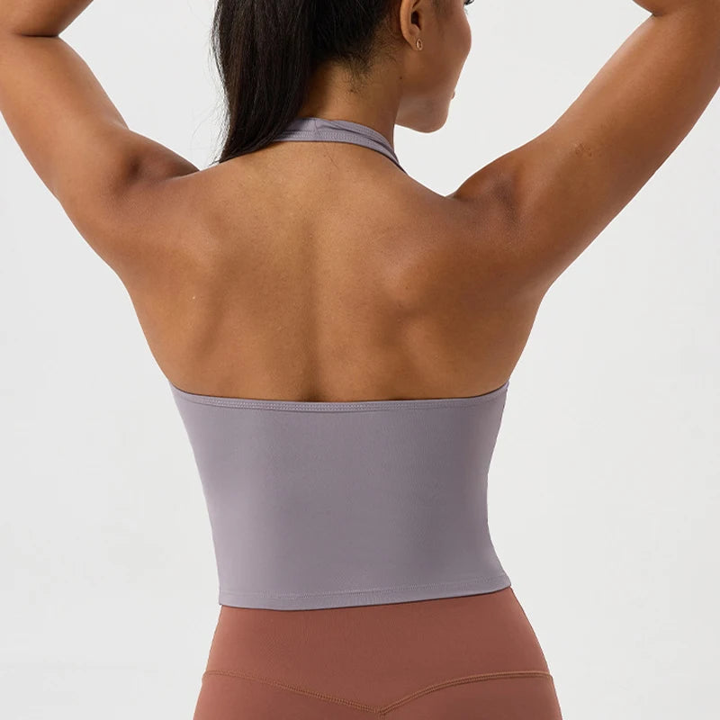 Women's Sleeveless Fitness Yoga Top - Breathable Quick Dry Summer Gym Vest