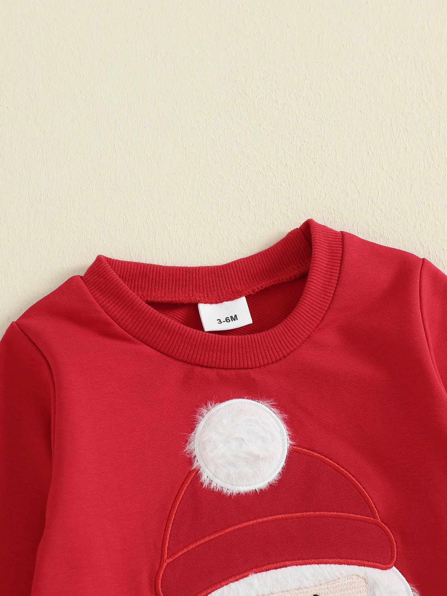 Infant Baby Boys Christmas 2-Piece Clothing Set - Santa Claus Embroidery Top & Pants (0-3Y)