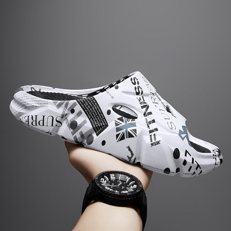 Unisex Slippers Thick Bottom Anti-slip Slip-on Camouflage Sandals