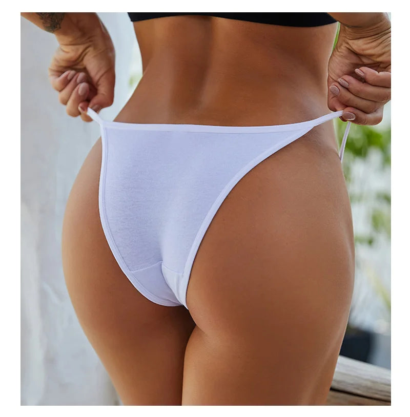 Cotton Bikini Briefs 3-Pack - Low Waist Soft Underwear for Women M-2XL