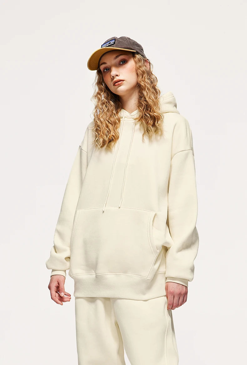 Unisex 350G Fleece Velvet Warm Hoodie