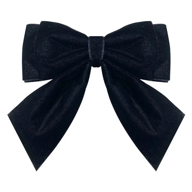 Simple Velvet Bow Tie Brooch - College Style Shirt Collar Pin for Women