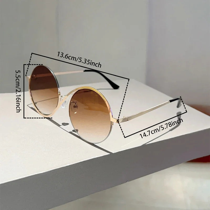 Women's Round Gradient Chic Sunglasses