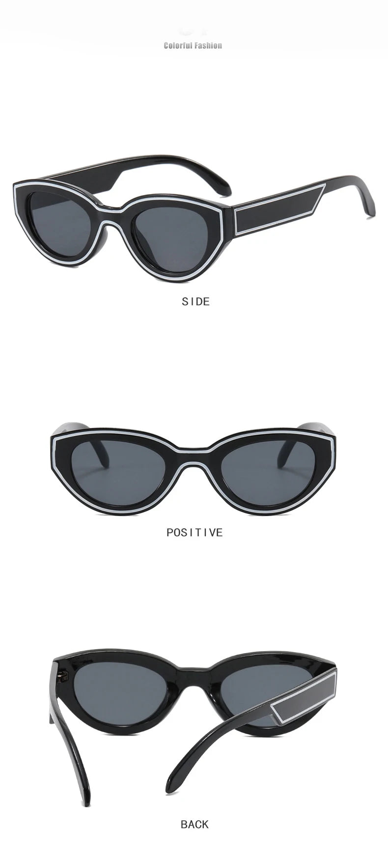 Unisex Rectangle Oval Vintage Square Sunglasses Shades Eyewear Anti-glare UV400