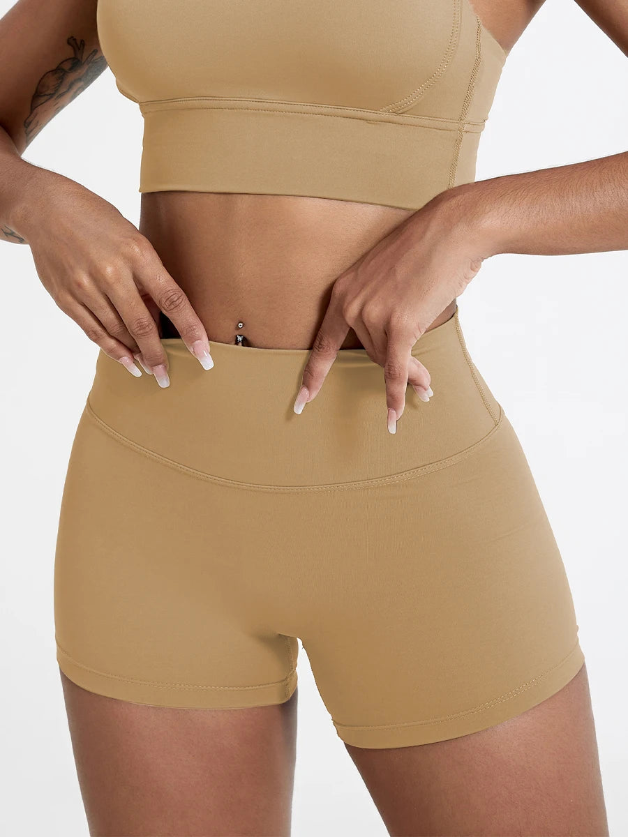 Women's Running Sports Buttock Lift Gym Leggings Cycling Slim Fit Workout High Waist Yoga Shorts