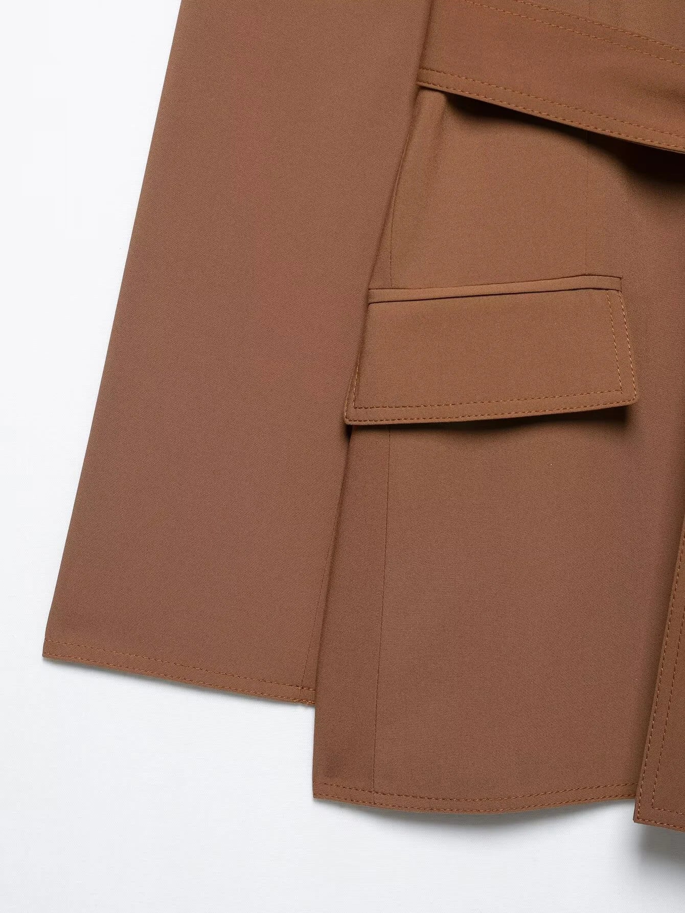 Women's Belt Suit Jacket High Waisted Pants Set