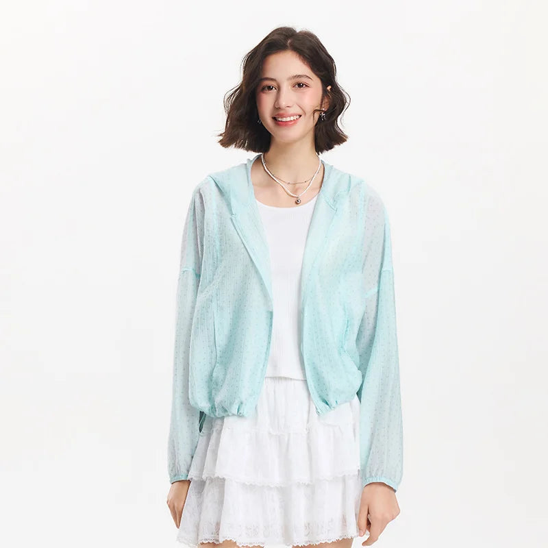 Women's Floral Print Hooded Jacket - Oversized Summer Casual Outerwear