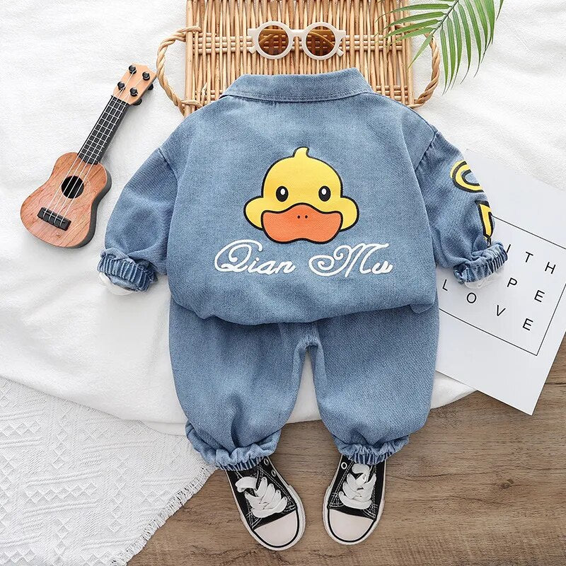 Boy's 3PCS Denim Jeans Set