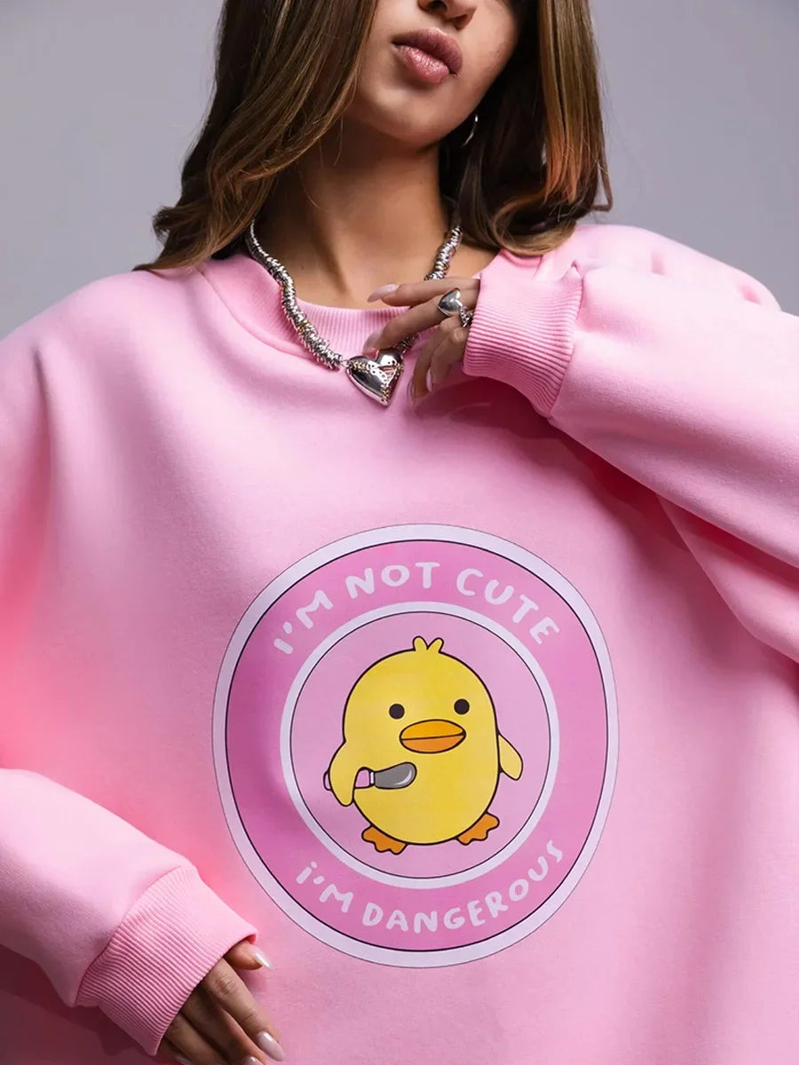 Women's Loose Round Neck Oversized Chic Sweatshirt