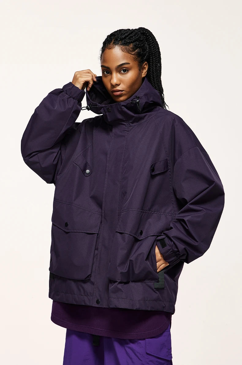 Unisex Spring Outdoor Waterproof Hiking Multi Pockets Cargo Jacket