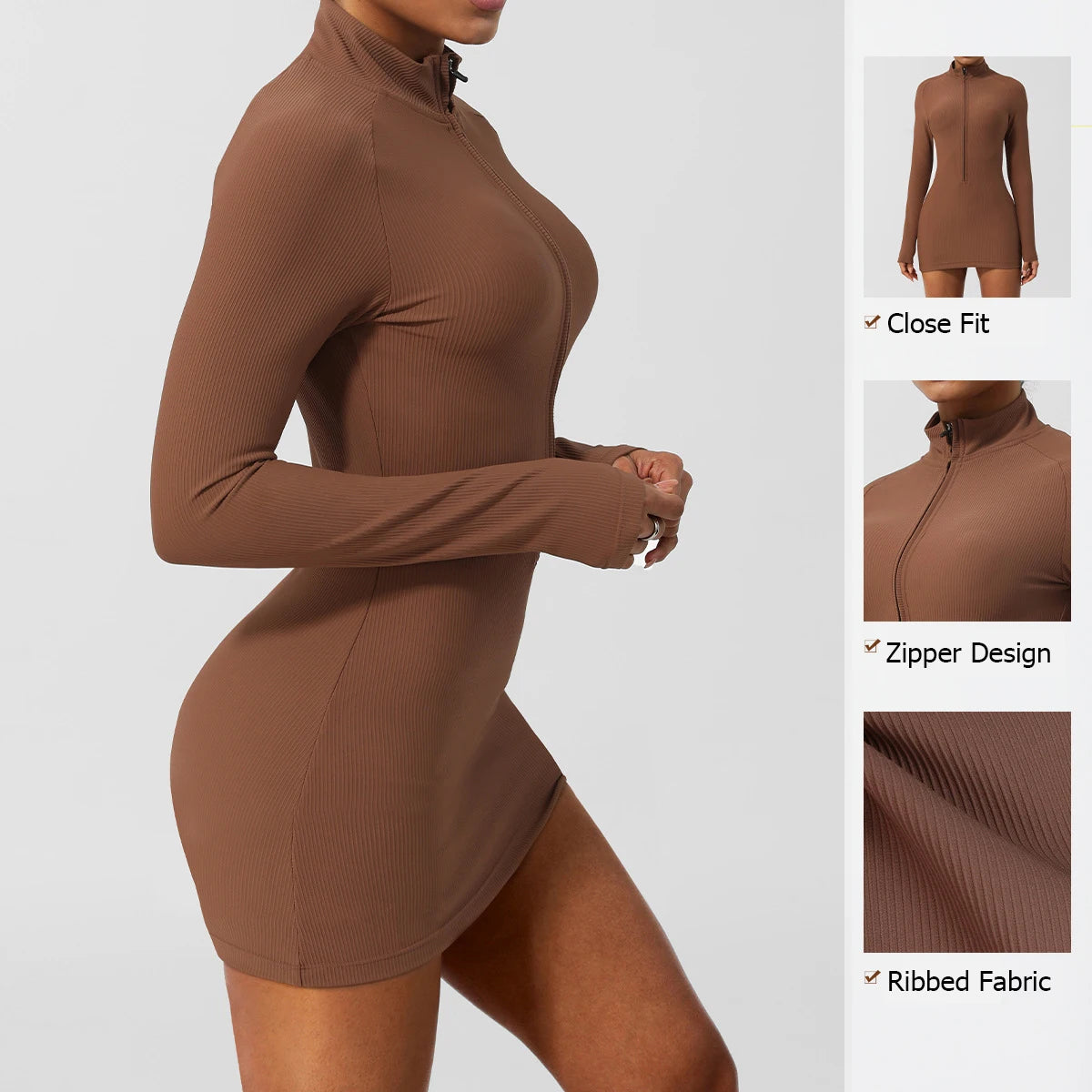 Women's Summer Yoga Slim Fit Ribbed Fabric Gym Breathable Quick Dry Tennis Sportswear Skirt