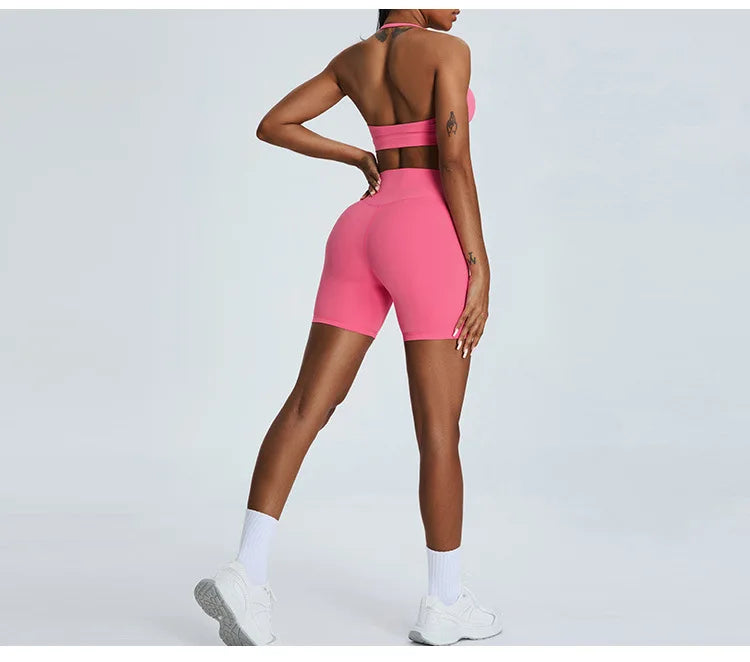 Women's Seamless Buttock Lift Sports Shorts  Running Scrunch Workout Yoga High Waist Gym Shorts