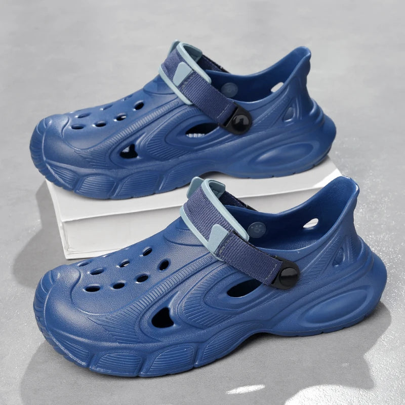 Men's Summer Sandals Platform Outdoor Quick Dry Beach Wading Clogs Water Non-Slip Shoes