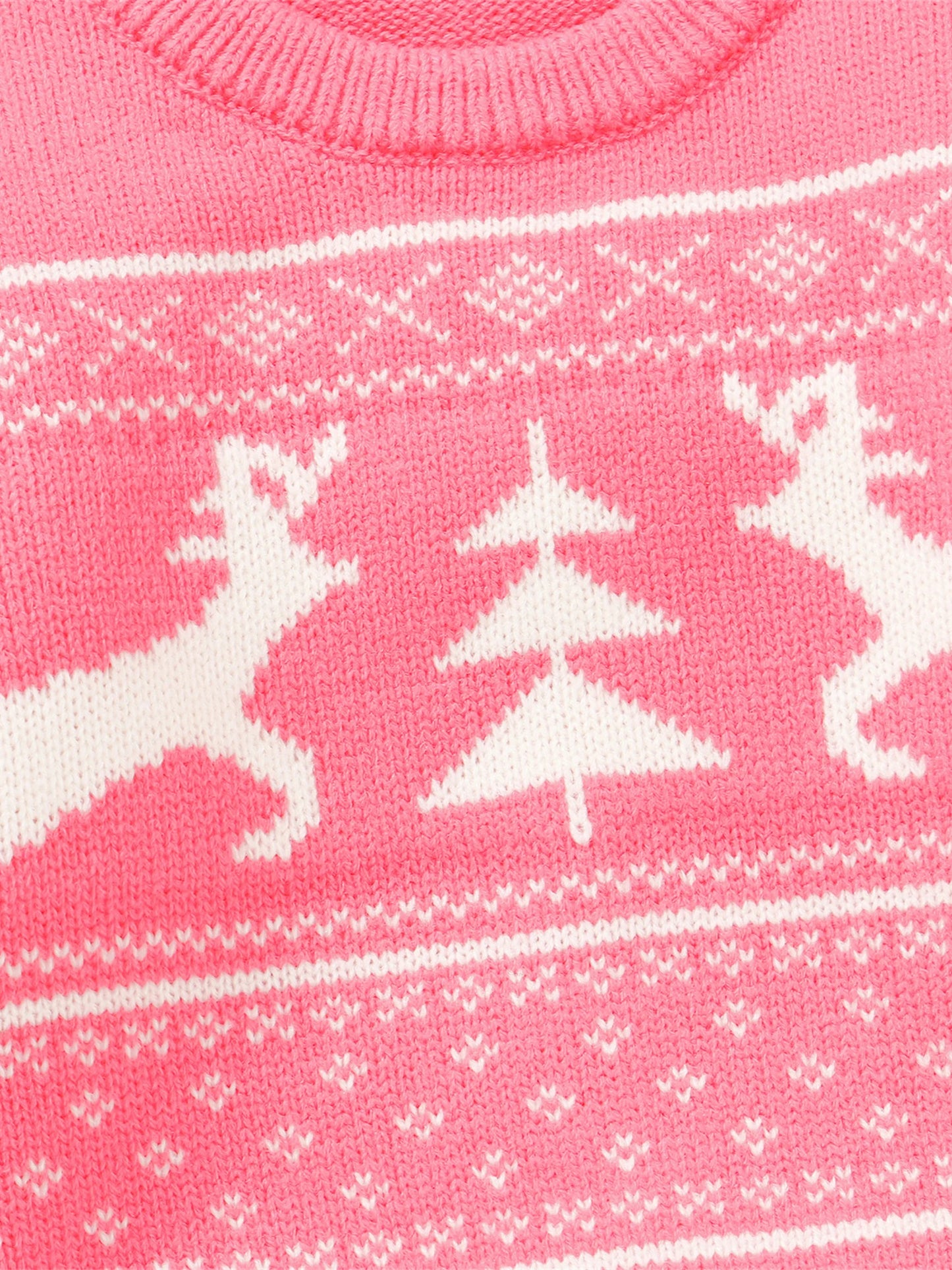 Christmas Baby Sweater - Santa & Reindeer Design (0-3Y)