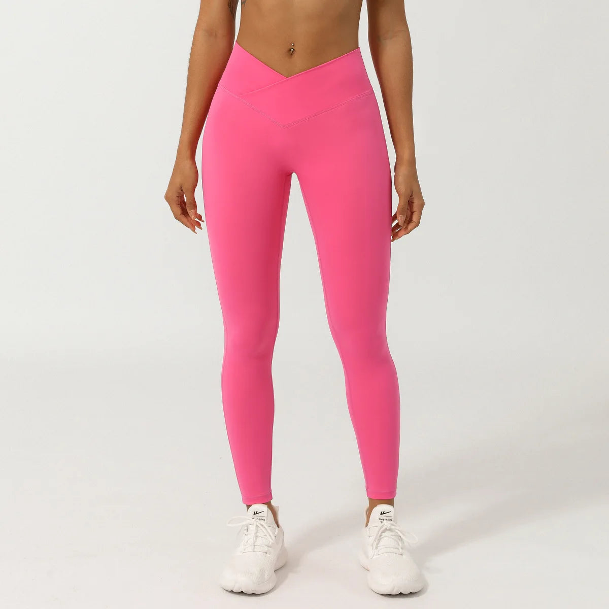 Women's Sports Leggings Buttery Soft V-Shaped High Waist Yoga Pants Breathable Quick Dry Running Tights Workout Sportswear