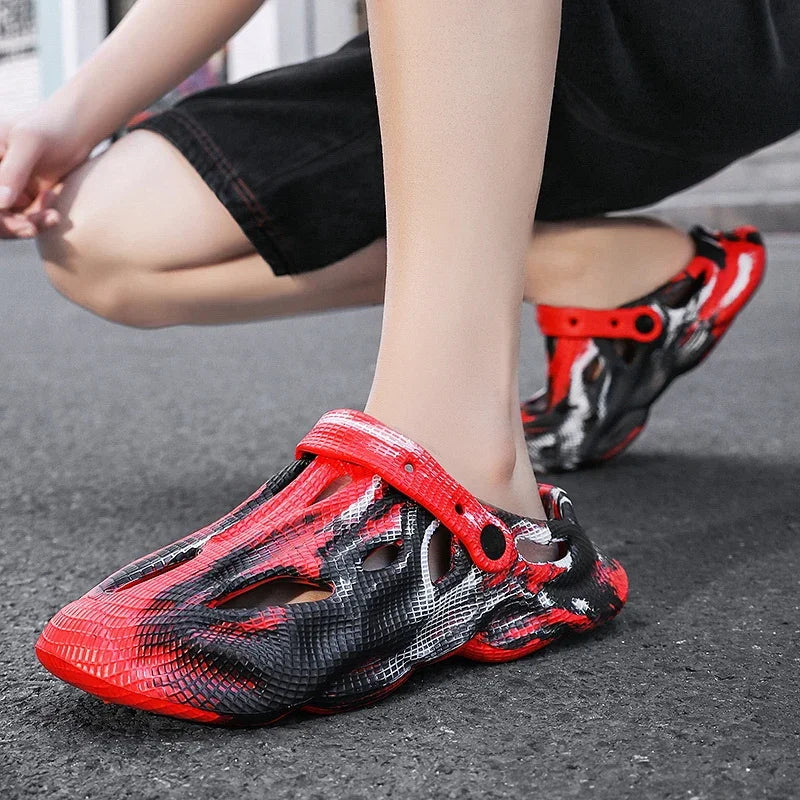 Unisex Summer Slippers Camouflage Outdoor Sandals Clogs Beach Slippers Slides