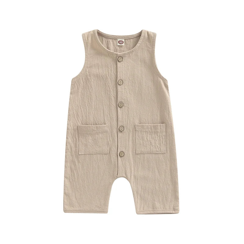 Toddler Baby Summer Romper with Pockets (0-24M)