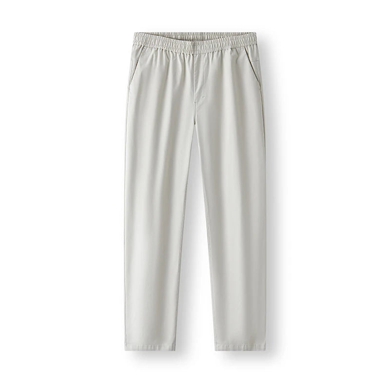 Commute Solid Straight Leg Trousers - Classic Versatile Autumn Pants