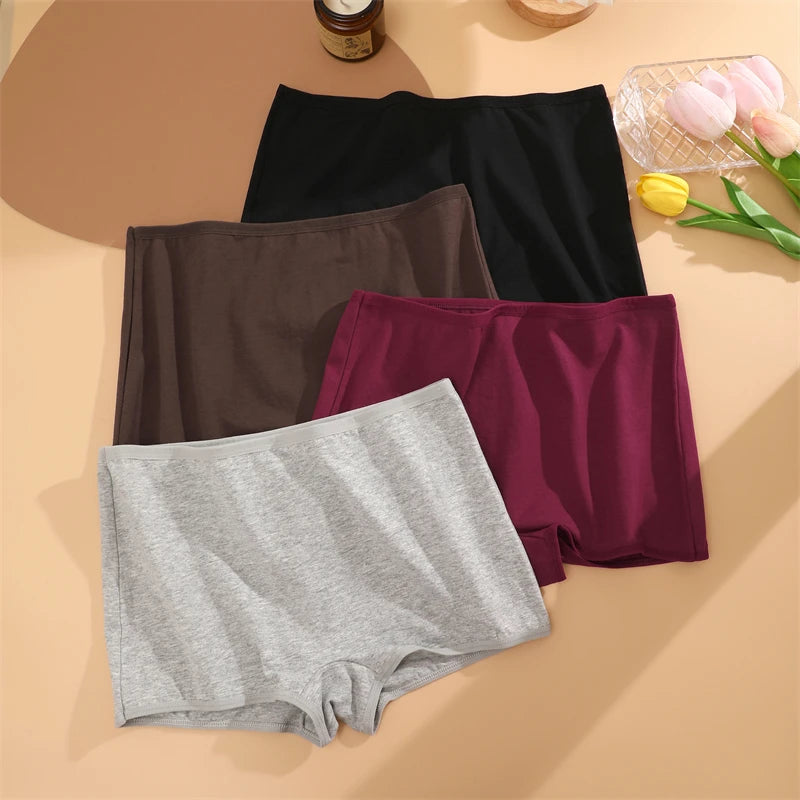 Women's Cotton Seamless Boyshorts - Comfort Sports Underwear