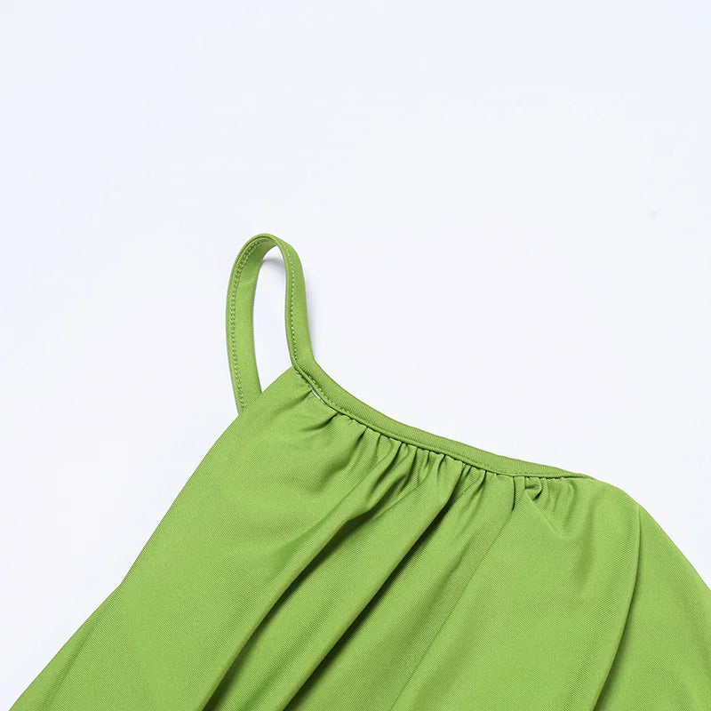 Women's Cut Out Drawstring Ruched Long Party Split Maxi Dress