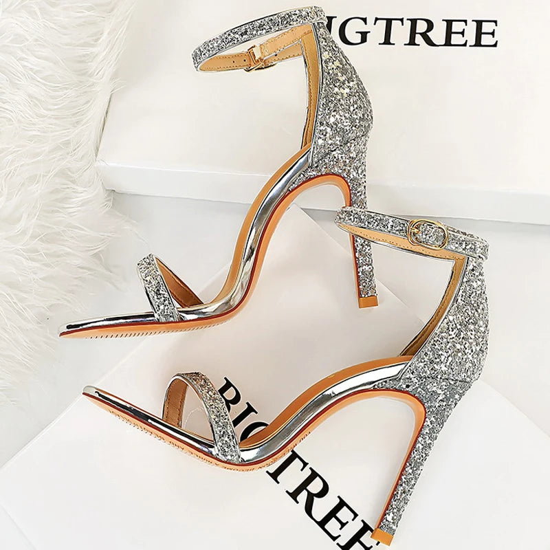 Women's High Heels  Sparkle Sequins Stiletto Heels