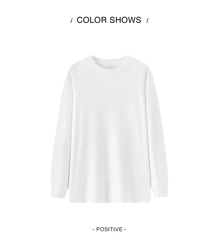 Women's Mid Length Thermal Top - Loose Fit Raglan Sleeve Fleece Lined