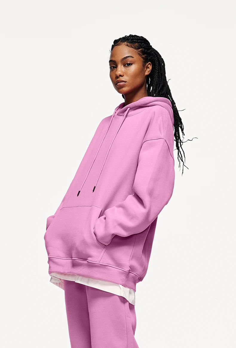 Unisex 350G Fleece Velvet Warm Hoodie