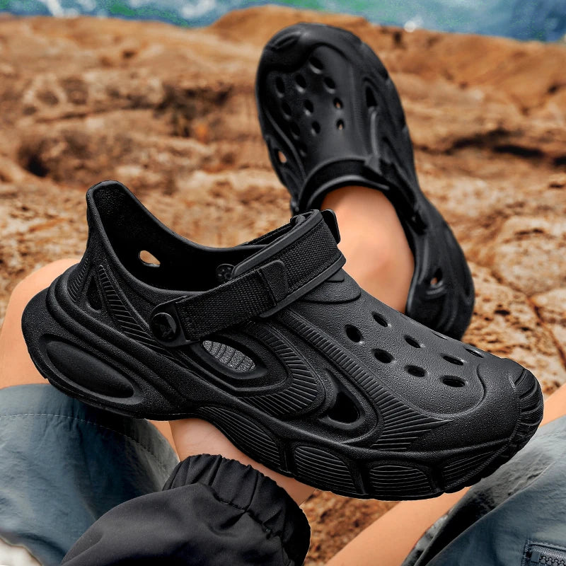 Men's Summer Sandals Platform Outdoor Quick Dry Beach Wading Clogs Water Non-Slip Shoes