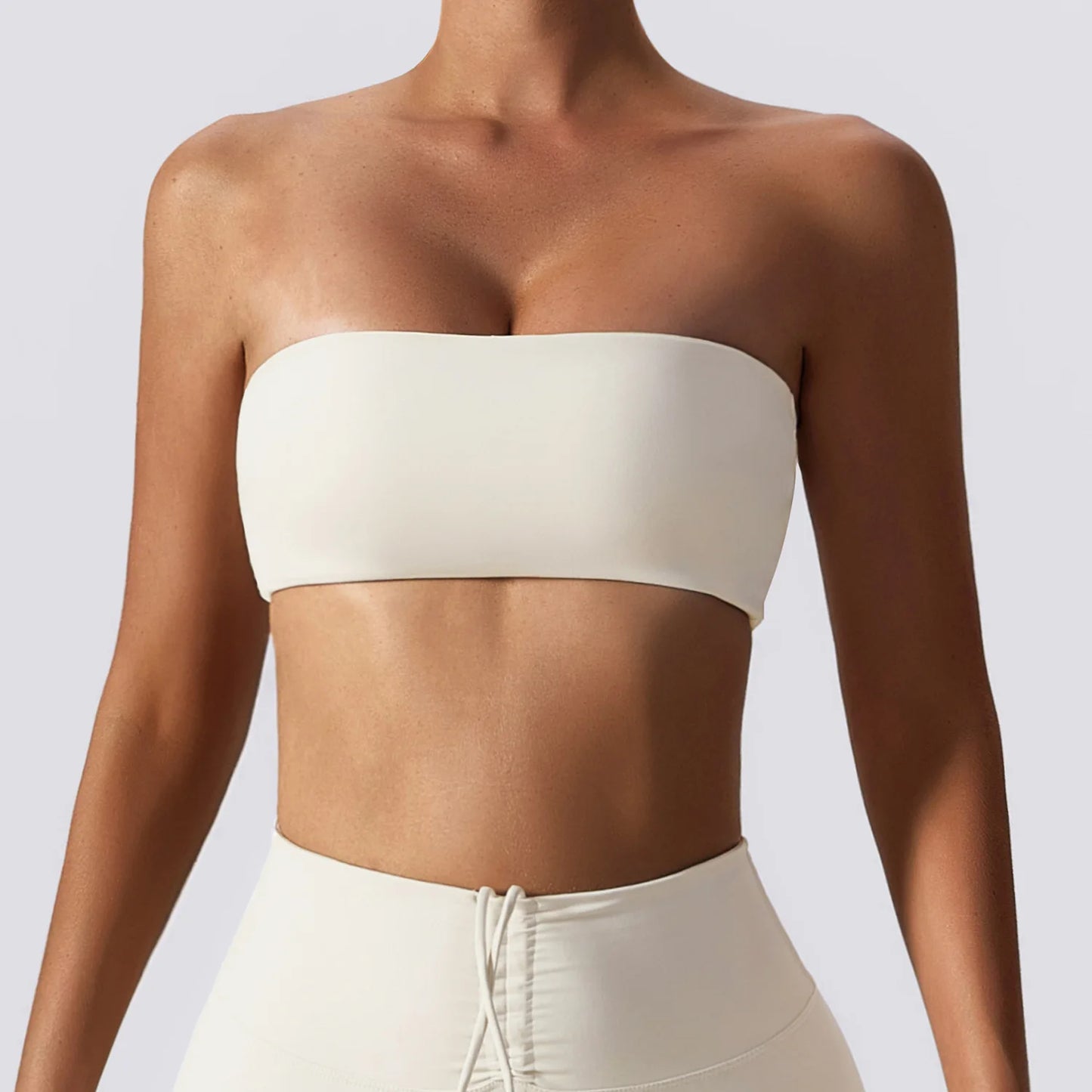 Women's Casual Sports Bra Gym Breathable Training Yoga Clothes Tube Top Fitness Workout Tank Top
