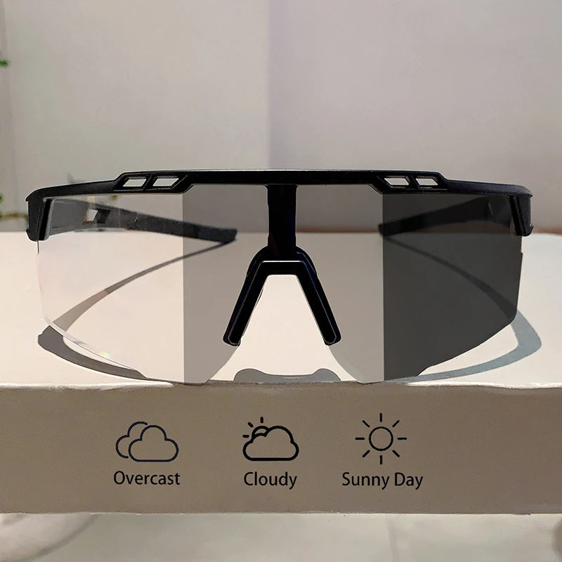 Men's Photochromic Sports Oversized Outdoor Goggle Sunglasses