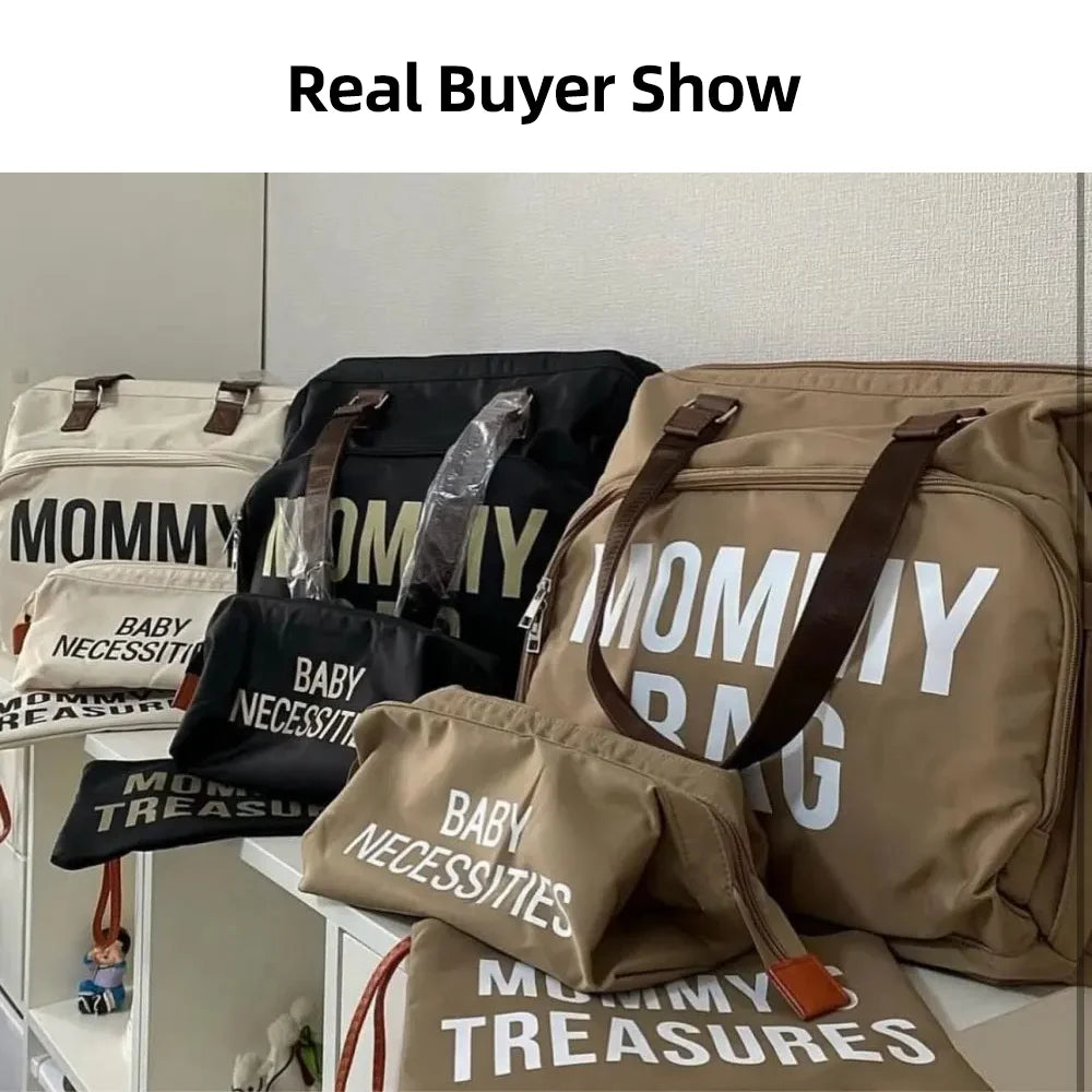 3pcs/set Mum/Mom Large Capacity Diaper Maternity Bag Backpack