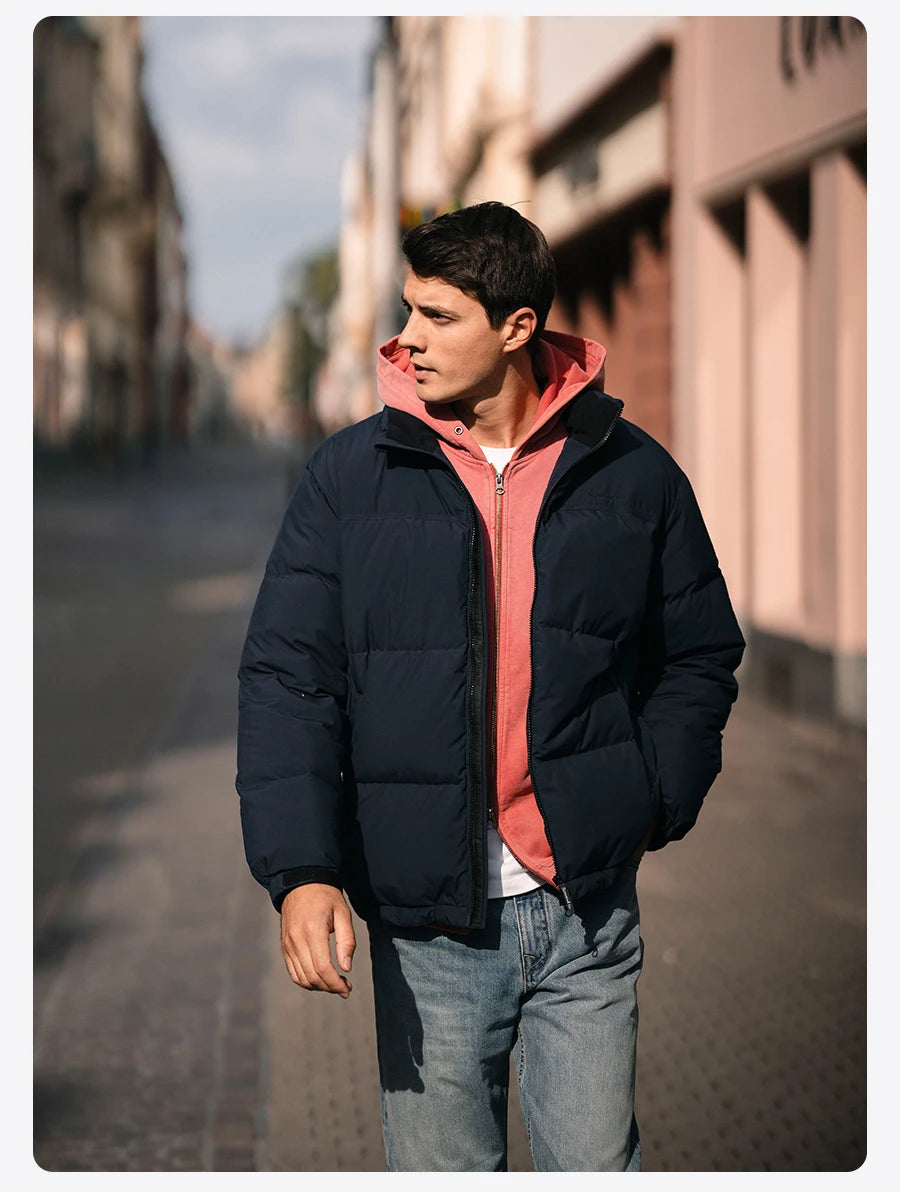 Men's Winter Oversize 90% White Duck Down Coats Warm Comfortable Down Puffer Jacket