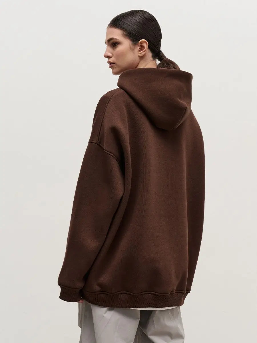 Women's Oversized Fleece Pullover Hoodie