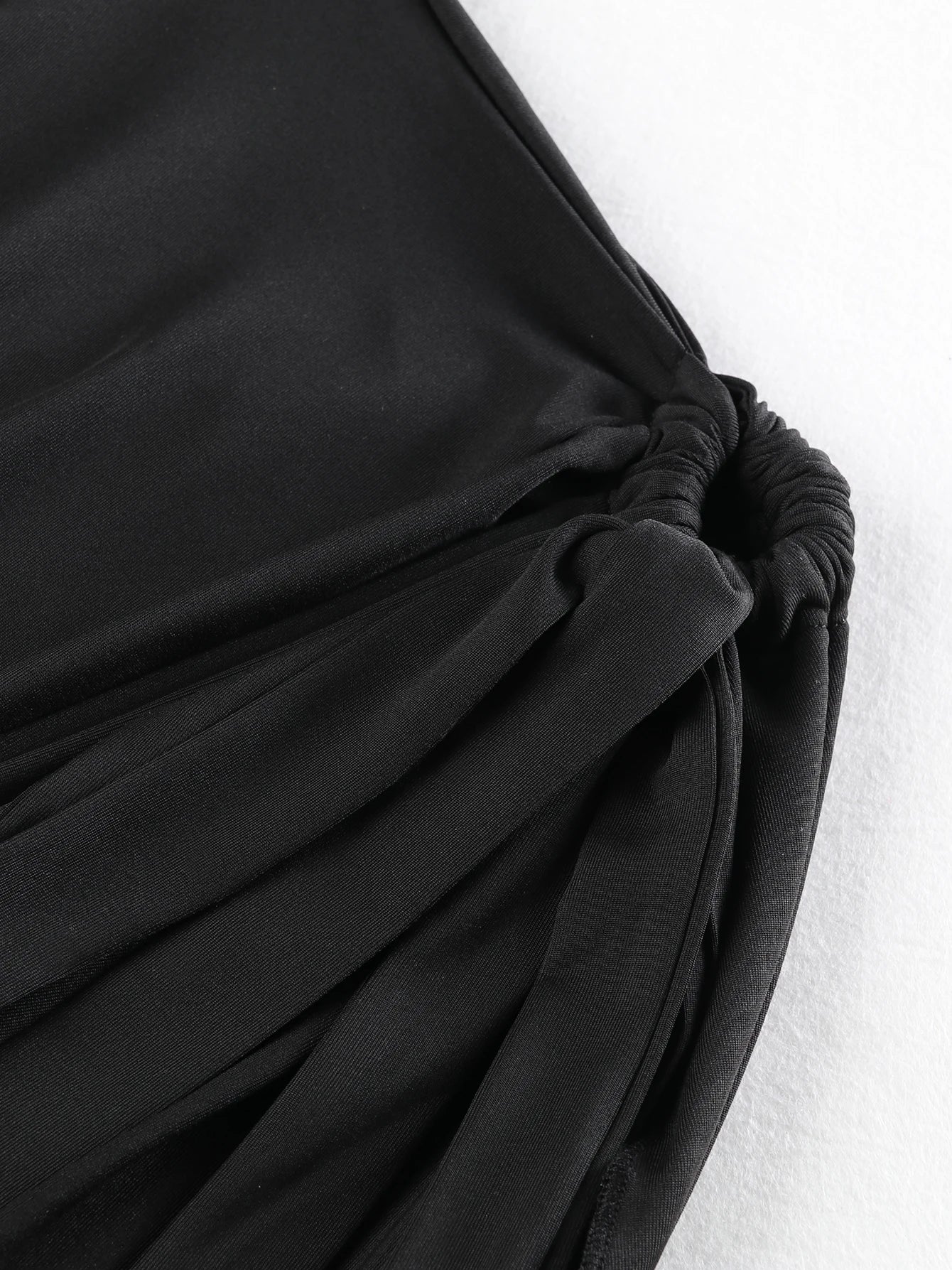 Women's Boho Summer Diagonal Collar Sleeveless Tie Up Hollow Out High Split Long Dress