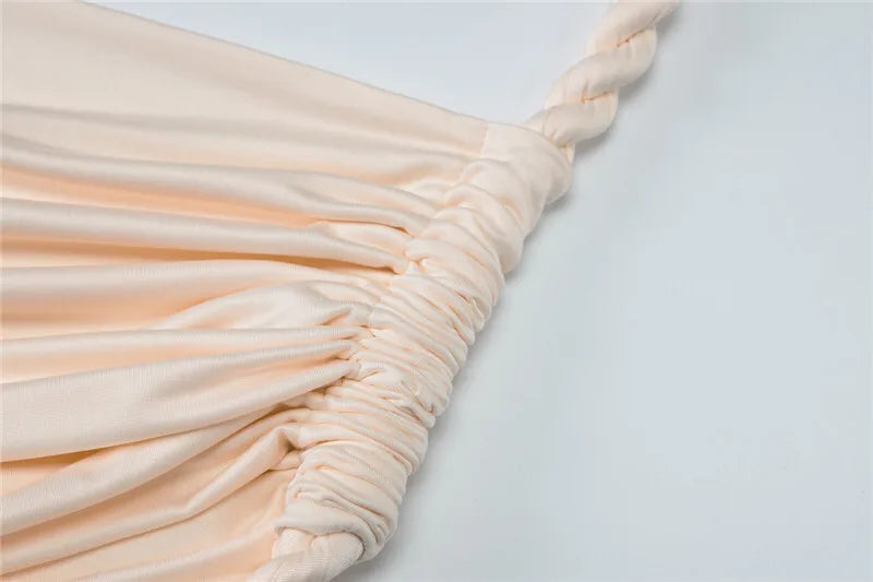 Women's Off-shoulder Thigh High Split Maxi Strapless Sleeveless Ruched Bodycon Party Dress