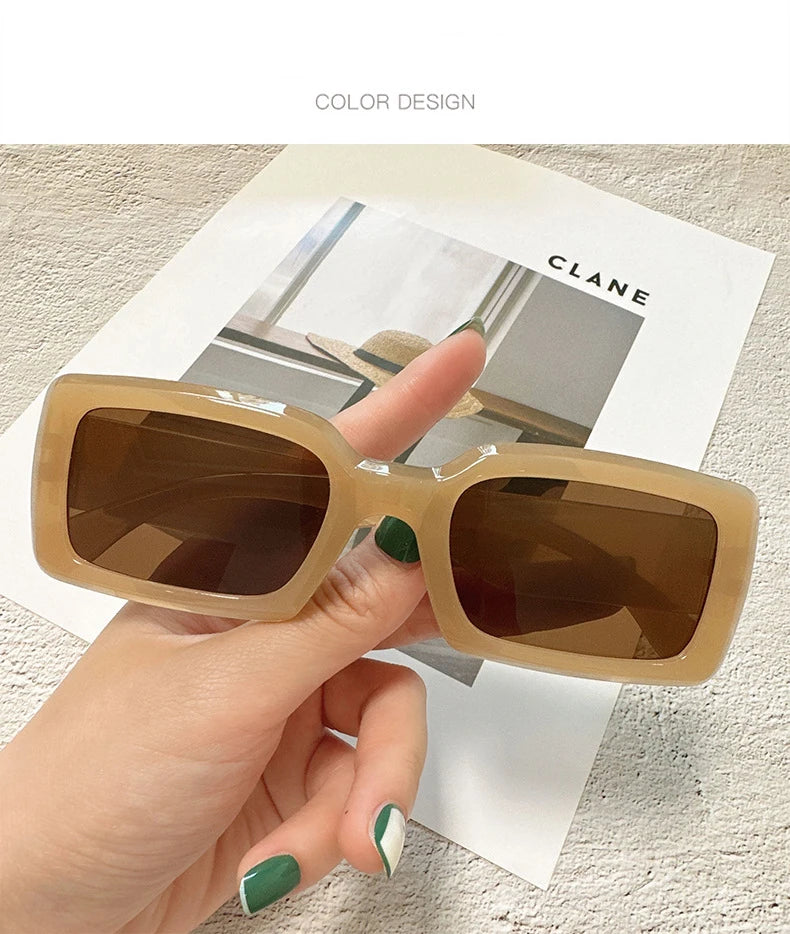 Women's Sunglasses Retro Square Eyewear Anti UV Sunshade Sunglasses UV400