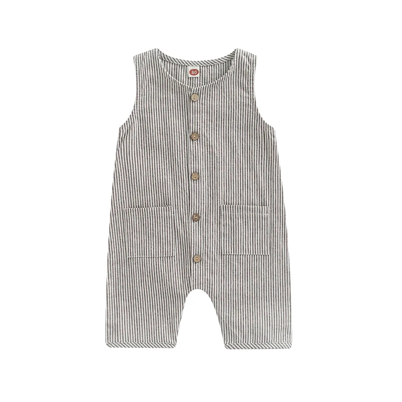 Toddler Baby Summer Romper with Pockets (0-24M)