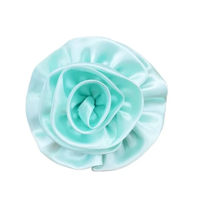 Large Retro Fabric Flower Brooch - 15cm Statement Corsage for Women