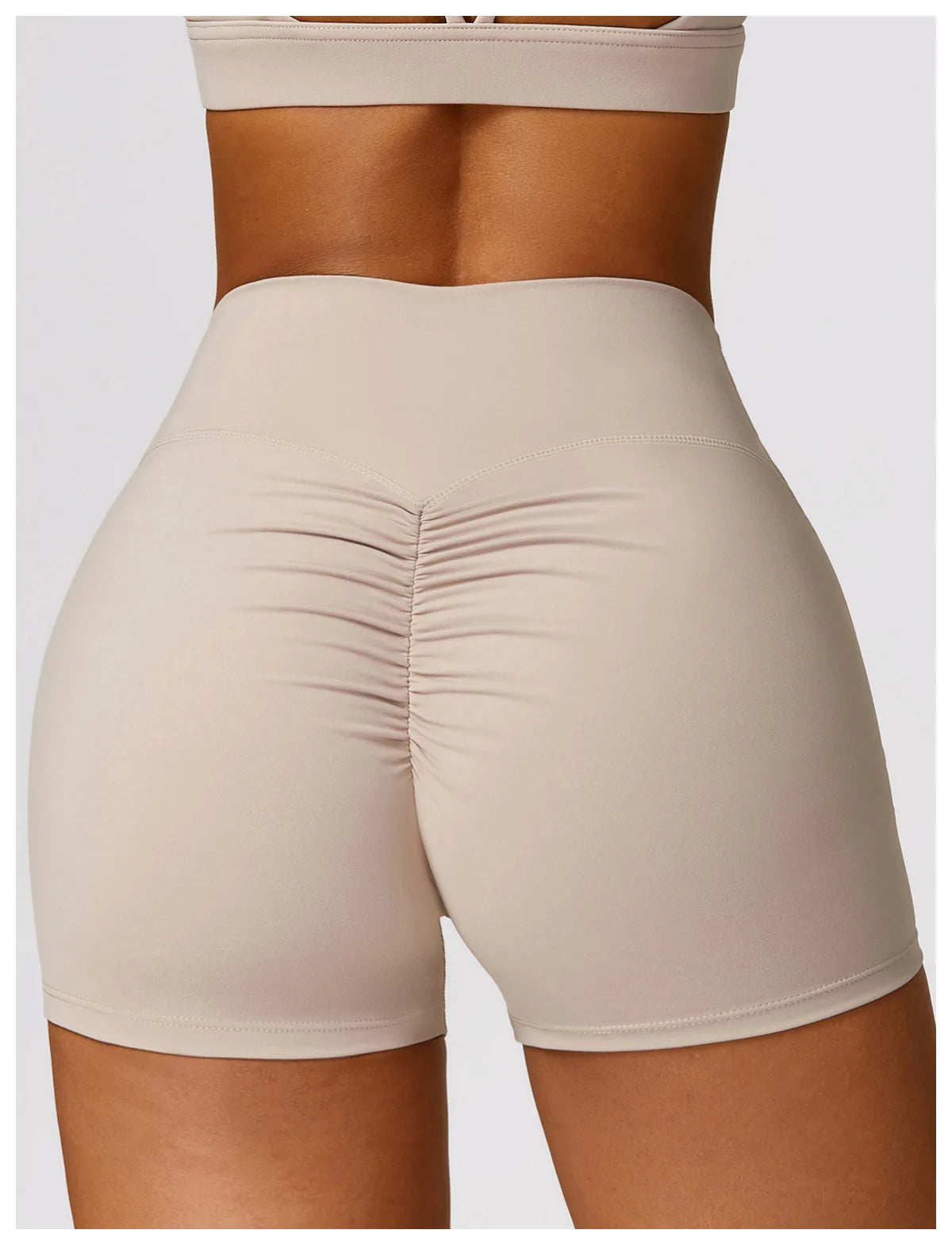 Women's Buttock Lift Scrunch Yoga Gym Leggings Cycling Slim Fit Workout  High Waist Sports Shorts
