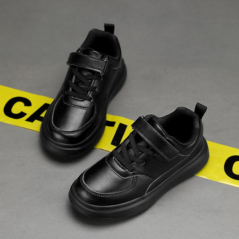 Children's Boy's PU Leather Sneakers School shoes 6 To 12 Years