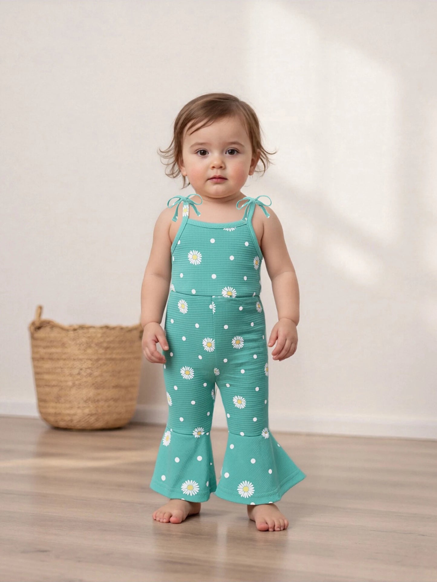 Baby Girls Autumn Winter Jumpsuit - Thick Knit Sleeveless Romper