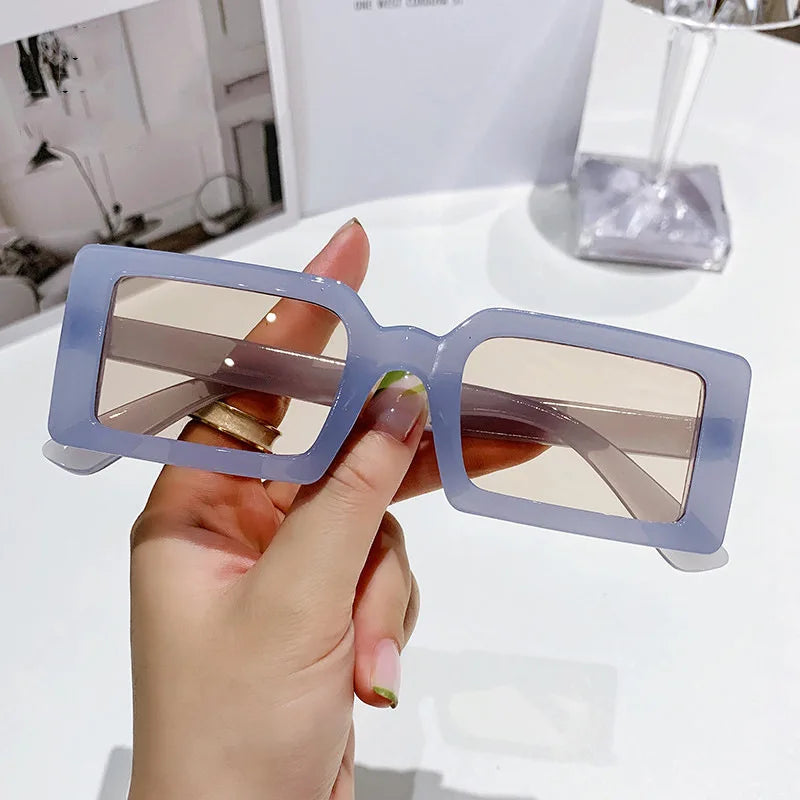 Women's Rectangular Sunglasses - Small Frame Beach Eyewear UV400