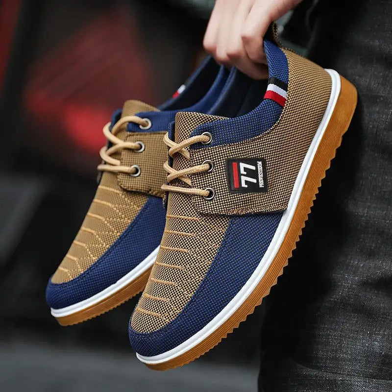 Men's Summer Casual Sports Shoes Lace Up Sneakers Breathable Soft Trainers